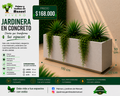 Jardinera en Concreto 110x40x50 cm