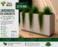 Jardinera en Concreto 110x40x70 cm