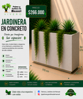 Jardinera en Concreto 110x40x90 cm