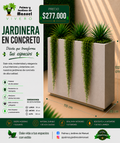 Jardinera en Concreto 110x40x100 cm