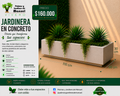 Jardinera en Concreto 110x50x30 cm
