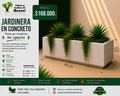 Jardinera en Concreto 110x50x40 cm