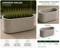 Jardinera Ovalada en Concreto 90x50x50 cm