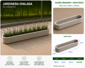 Jardinera Ovalada en Concreto 100x20x20 cm