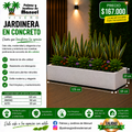 Jardinera en Concreto 120x50x20 cm