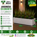 Jardinera en Concreto 120x50x30 cm