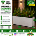 Jardinera en Concreto 120x50x50 cm