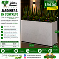 Jardinera en Concreto 120x50x100 cm