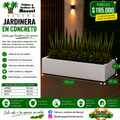 Jardinera en Concreto 120x60x30 cm