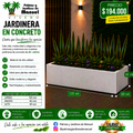 Jardinera en Concreto 120x60x40 cm