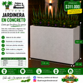 Jardinera en Concreto 120x60x100 cm
