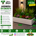 Jardinera en Concreto 120x70x30 cm