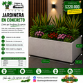 Jardinera en Concreto 120x70x60 cm
