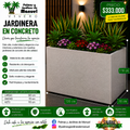 Jardinera en Concreto 120x70x110 cm