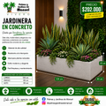 Jardinera en Concreto 120x80x30 cm