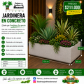 Jardinera en Concreto 120x80x40 cm