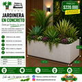 Jardinera en Concreto 120x80x50 cm