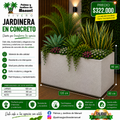 Jardinera en Concreto 120x80x90 cm