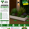 Jardinera en Concreto 120x90x30 cm