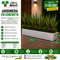 Jardinera en Concreto 120x40x20 cm