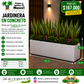 Jardinera en Concreto 120x40x30 cm