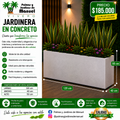 Jardinera en Concreto 120x40x50 cm