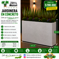 Jardinera en Concreto 120x40x100 cm