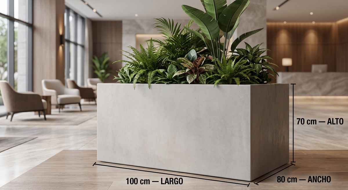 Jardinera en Concreto 100x80x70 cm — foto 5 de 5
