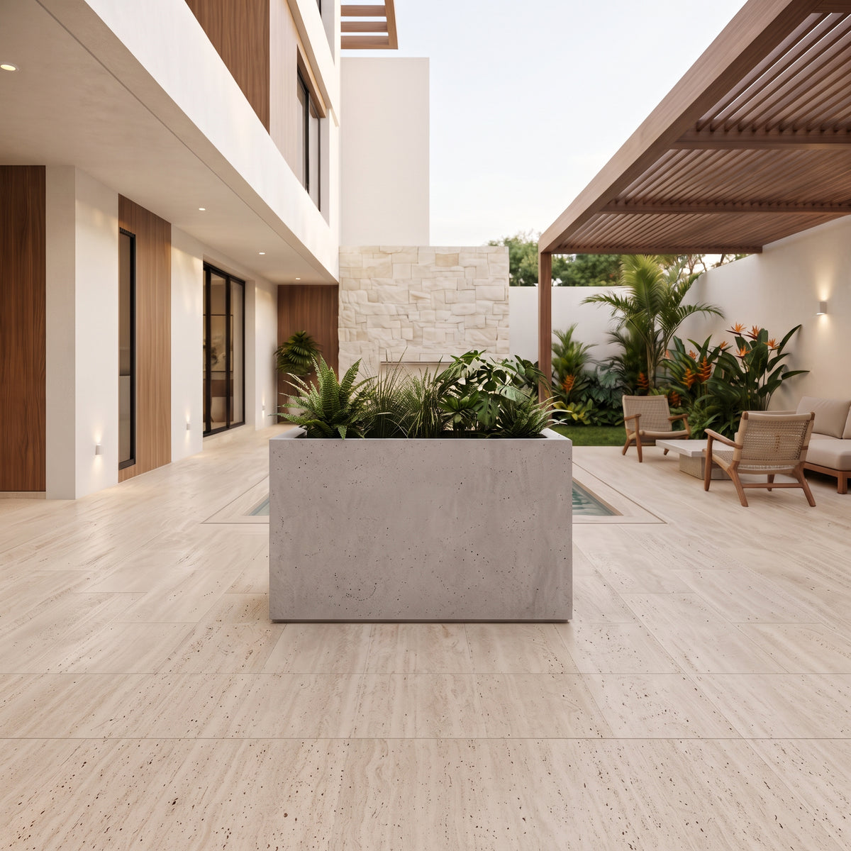 Jardinera en Concreto 110x50x70 cm