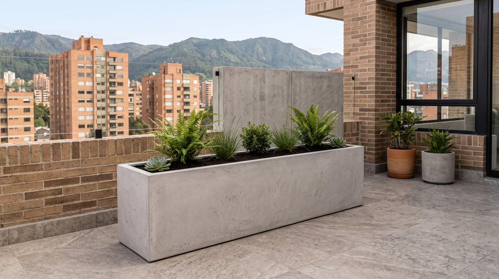 Jardinera en Concreto 100x20x40 cm