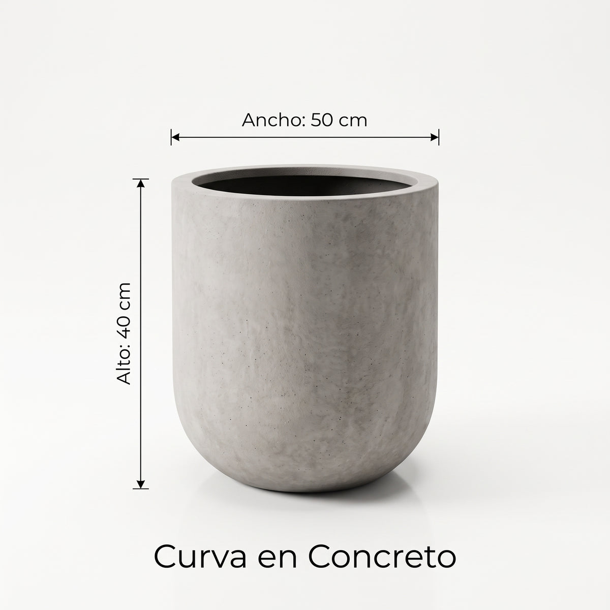 Curva en Concreto 50x40 cm — foto 5 de 5