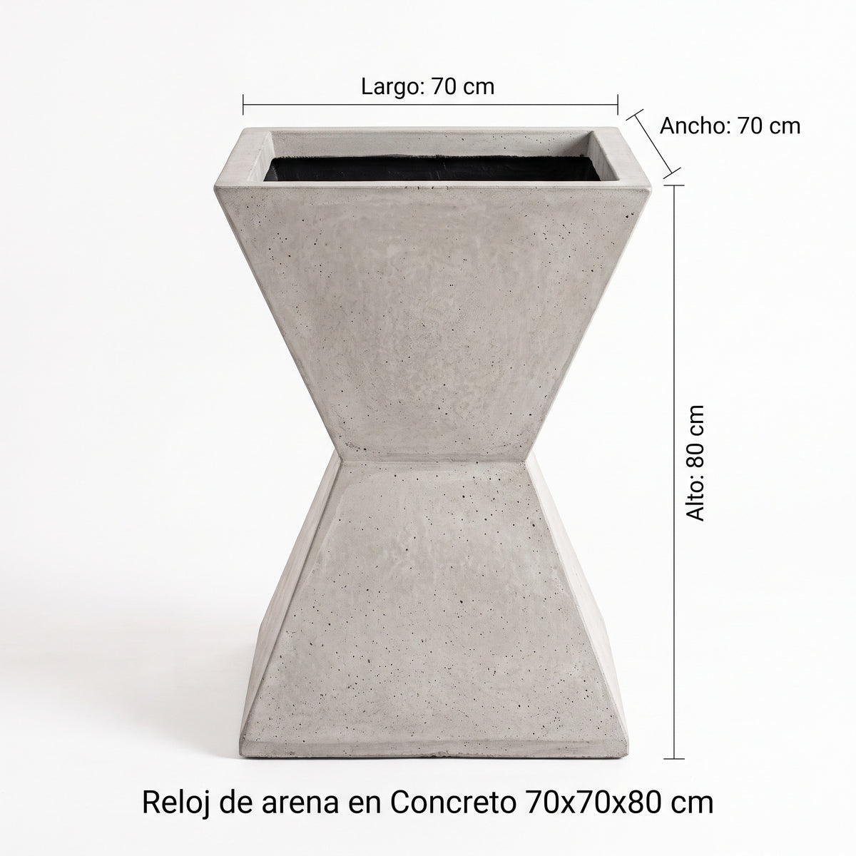 Reloj de arena en Concreto 70x70x80 cm — foto 5 de 5