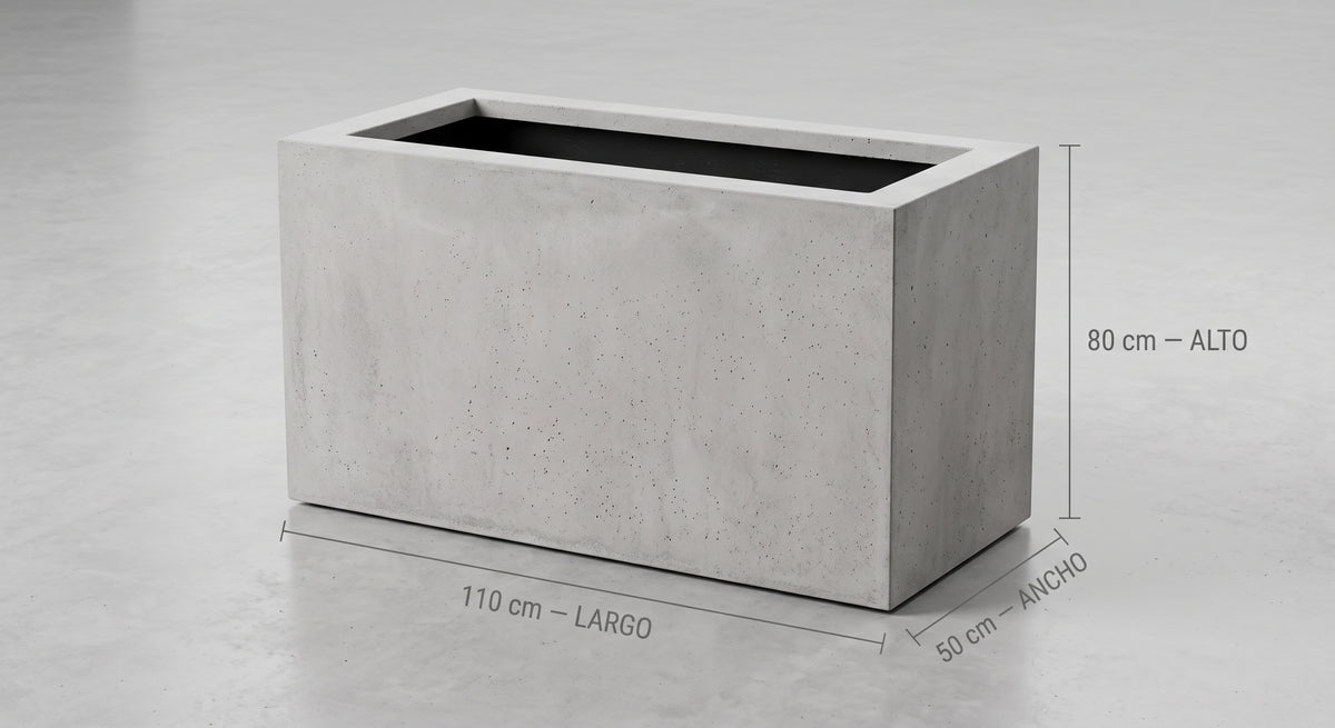 Jardinera en Concreto 110x50x80 cm — foto 5 de 5