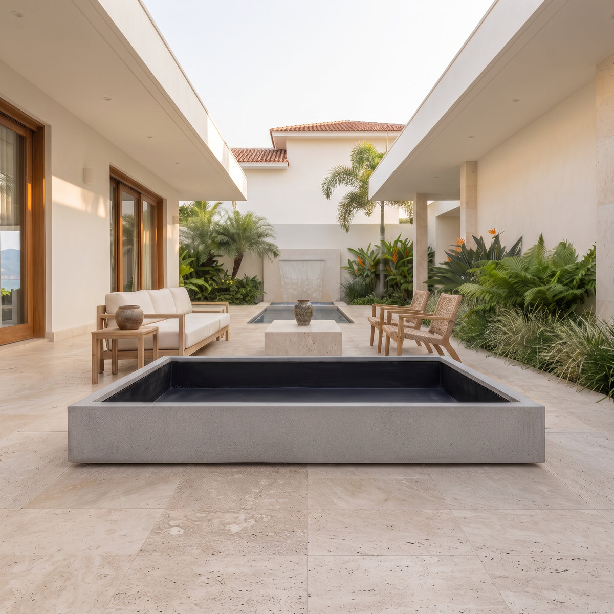 Jardinera en Concreto 110x60x20 cm