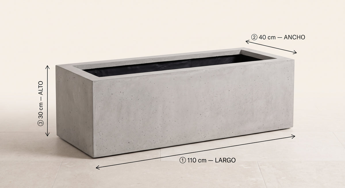 Jardinera en Concreto 110x40x30 cm — foto 5 de 5