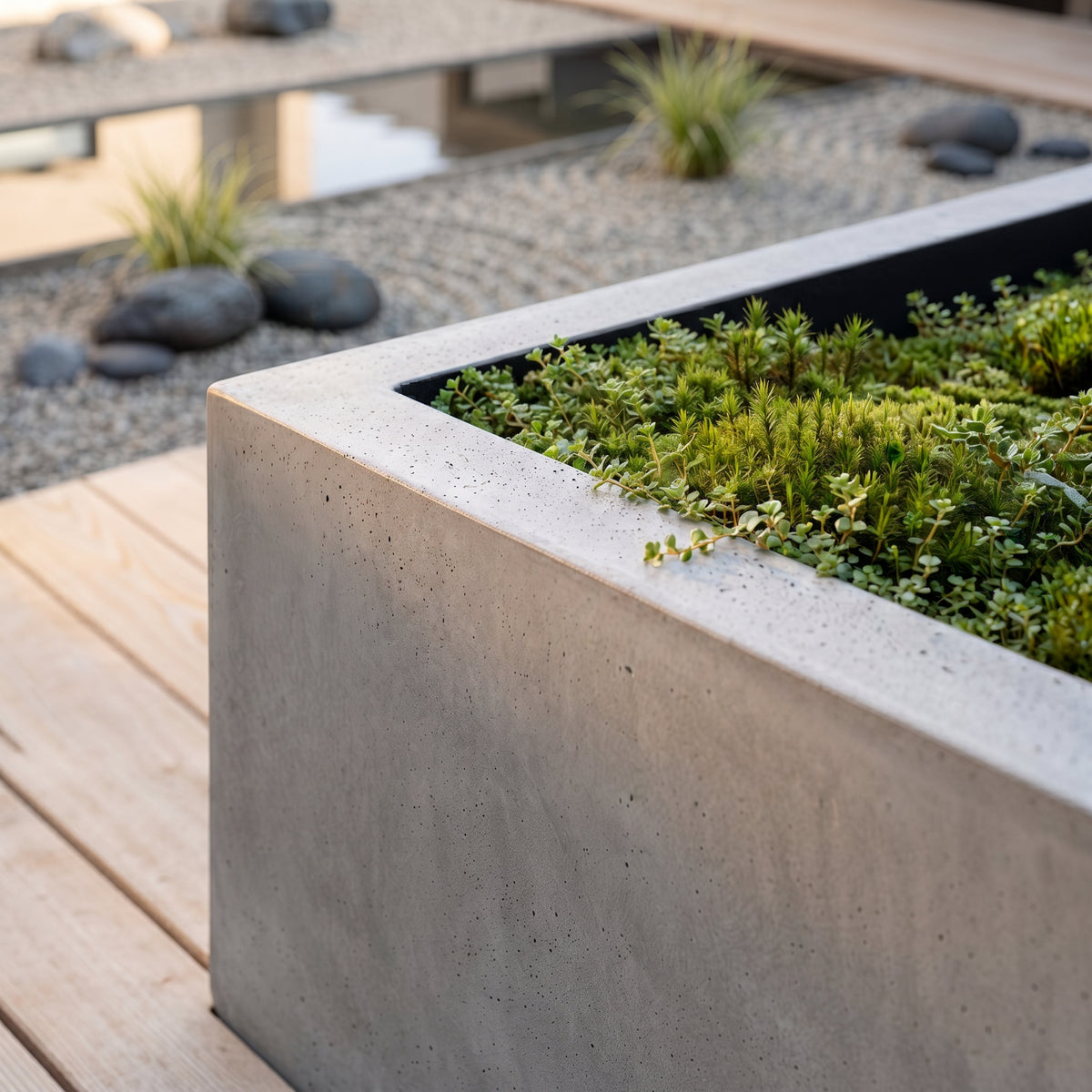 Jardinera en Concreto 110x70x20 cm