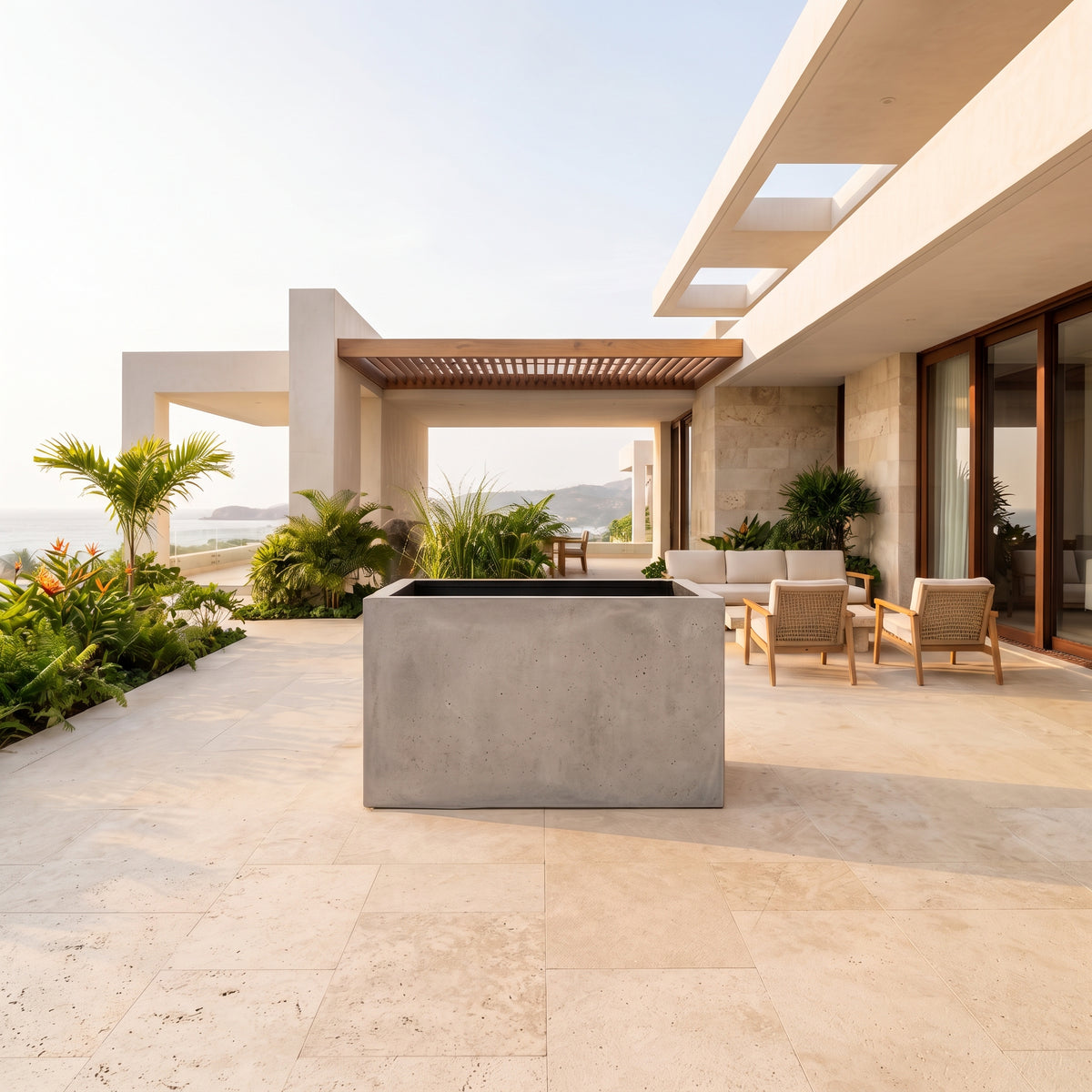 Jardinera en Concreto 110x50x80 cm