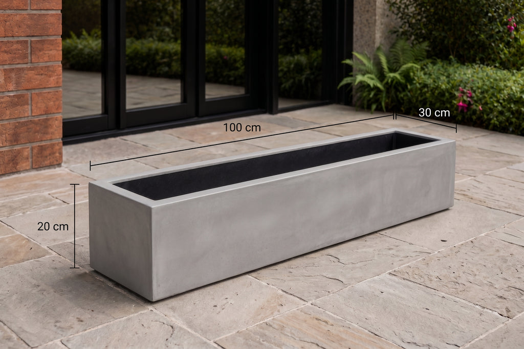 Jardinera en Concreto 100x30x20 cm — foto 5 de 5