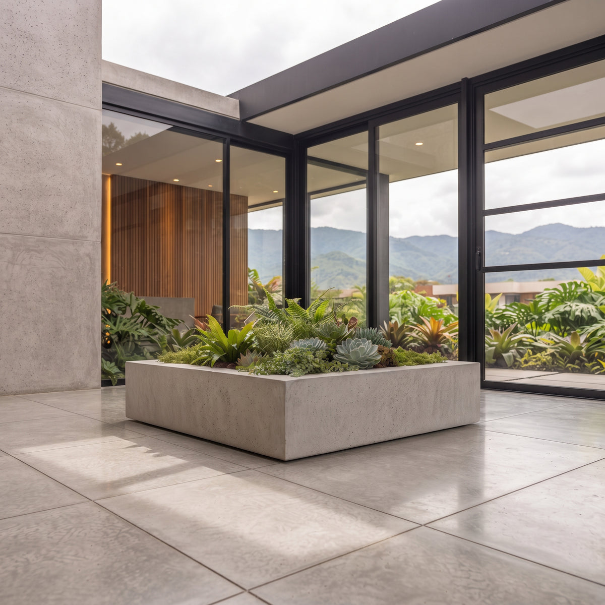 Jardinera en Concreto 110x100x30 cm