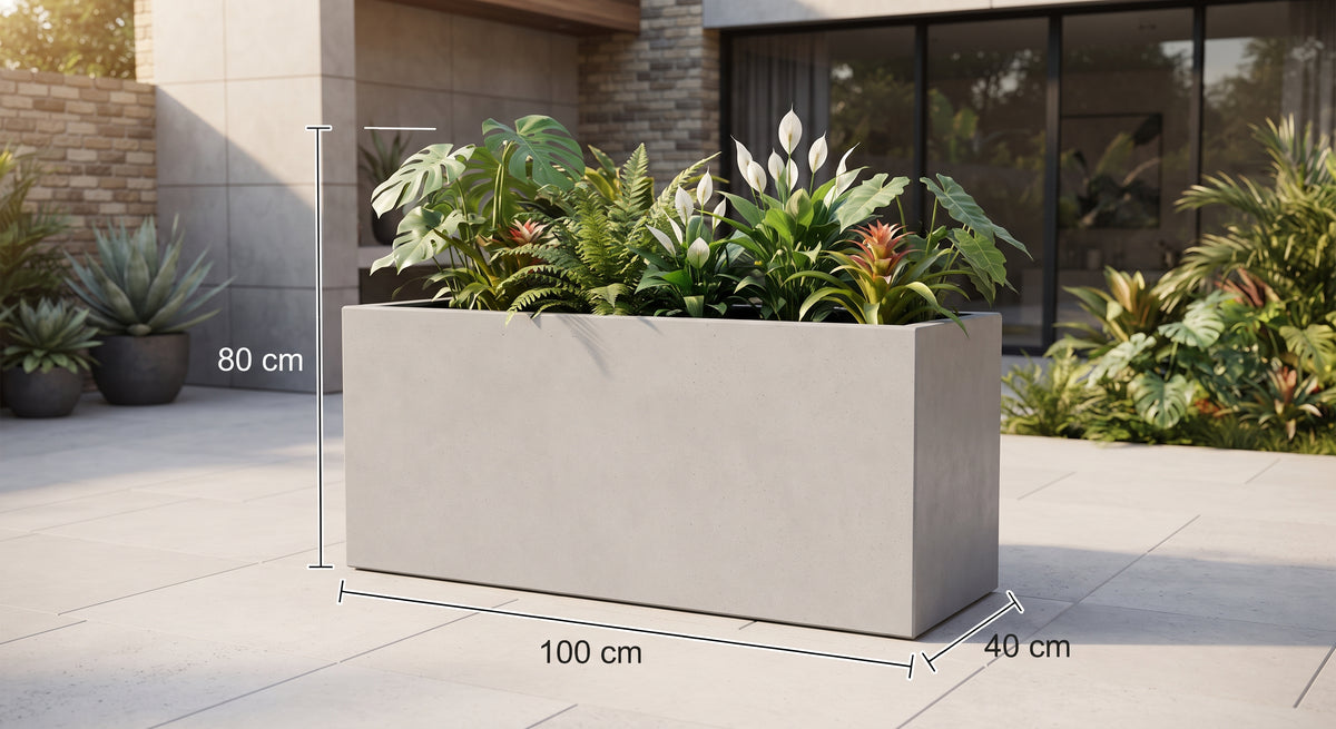 Jardinera en Concreto 100x40x80 cm — foto 5 de 5