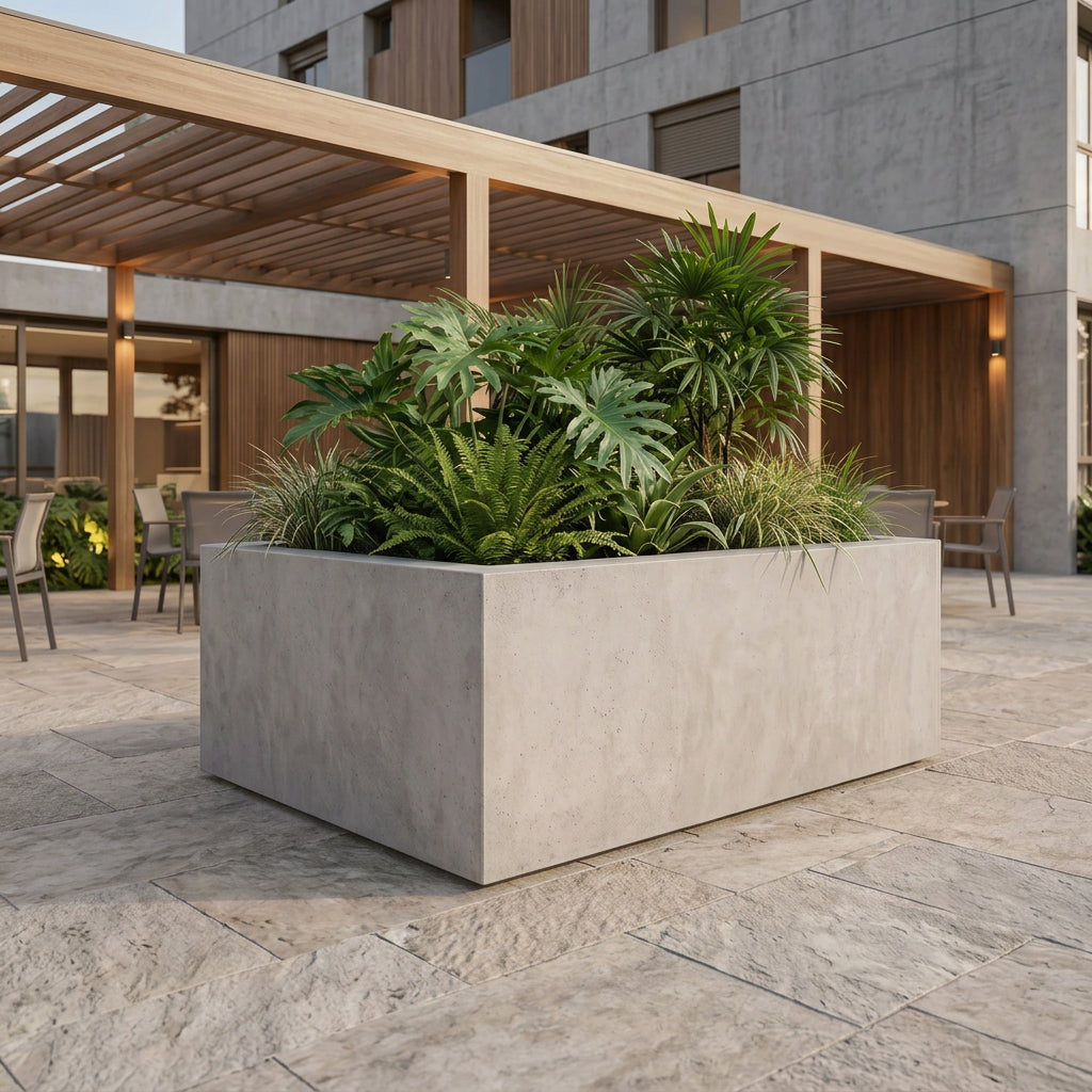 Jardinera en Concreto 100x90x80 cm
