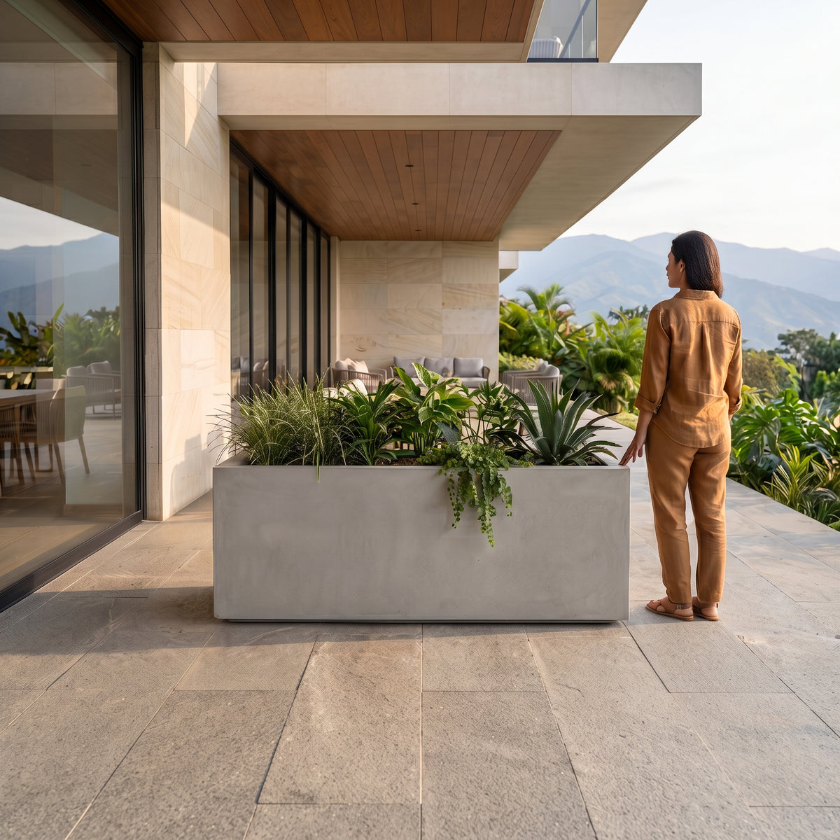 Jardinera en Concreto 110x60x50 cm