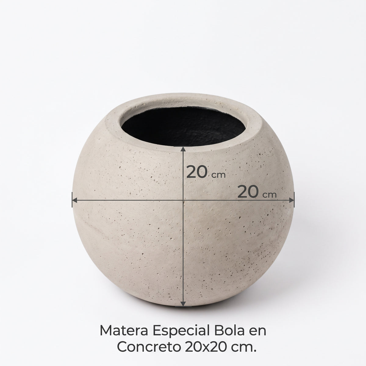 Matera Especial Bola en Concreto 20x20 cm — foto 5 de 5