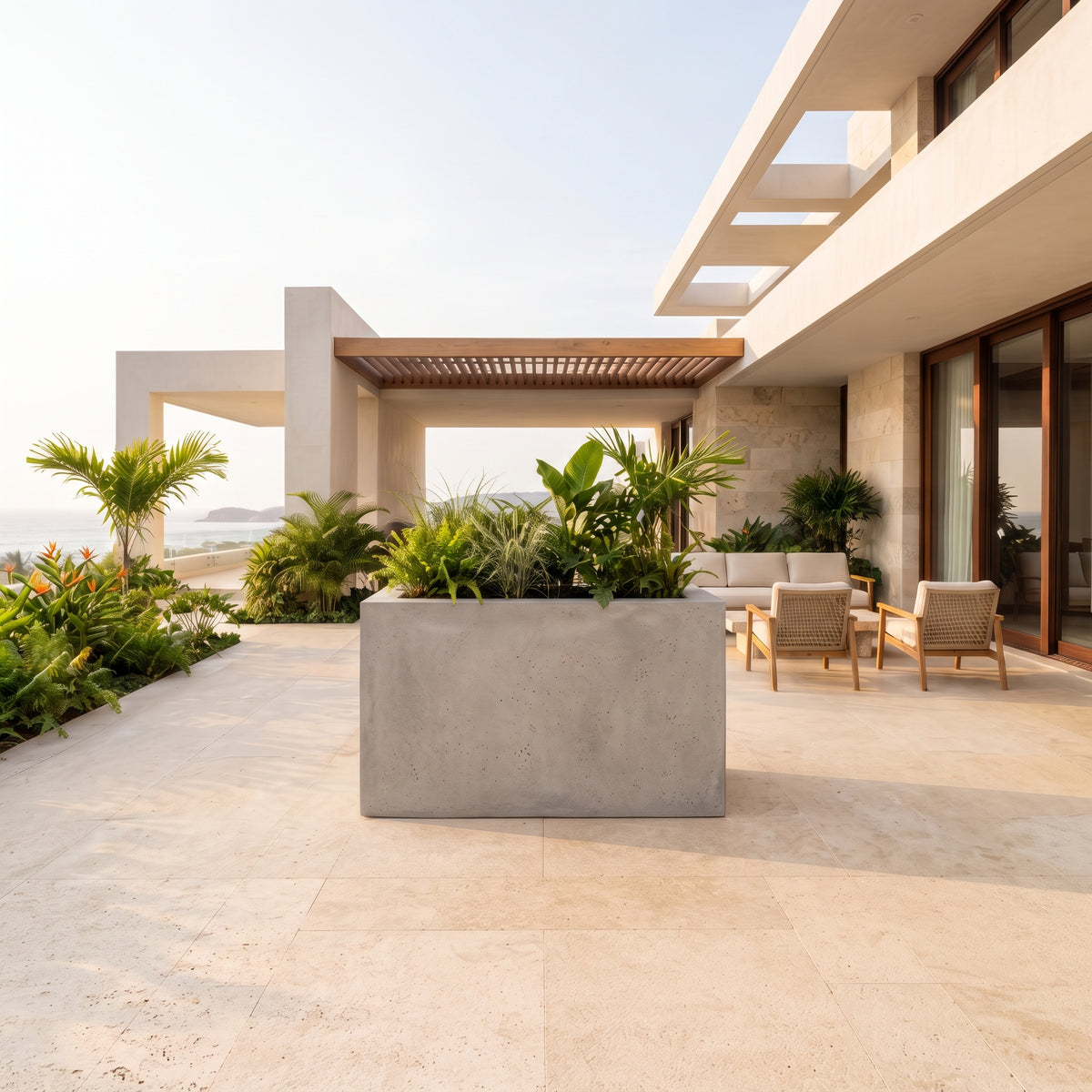 Jardinera en Concreto 110x50x80 cm