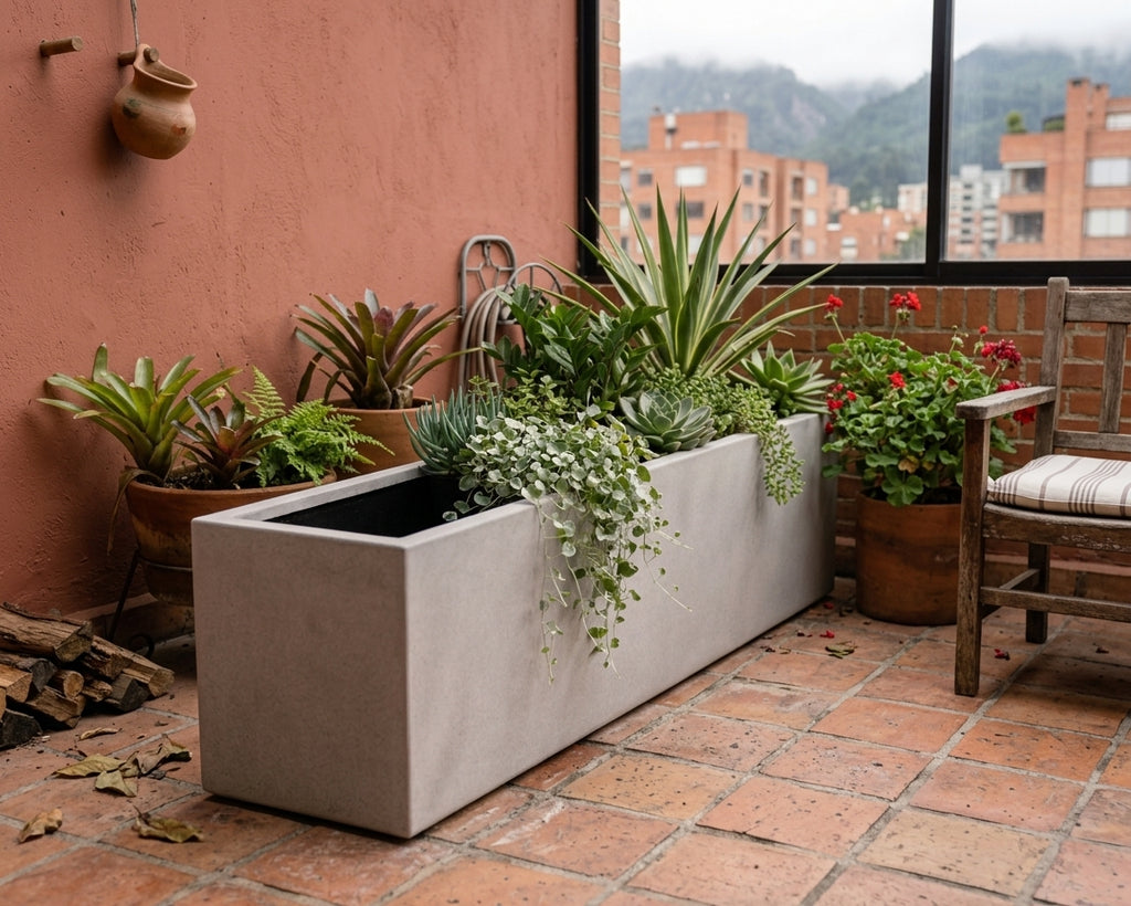 Jardinera en Concreto 100x20x30 cm