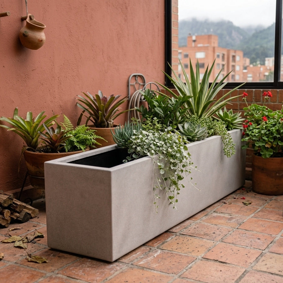 Jardinera en Concreto 100x20x30 cm