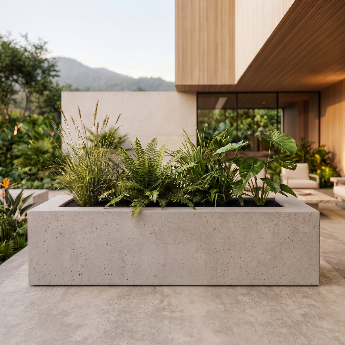 Jardinera en Concreto 110x50x70 cm