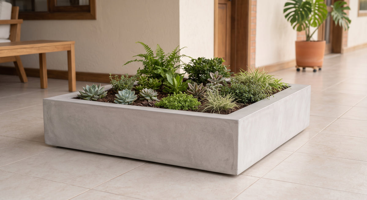 Jardinera en Concreto 100x80x20 cm — foto 4 de 5
