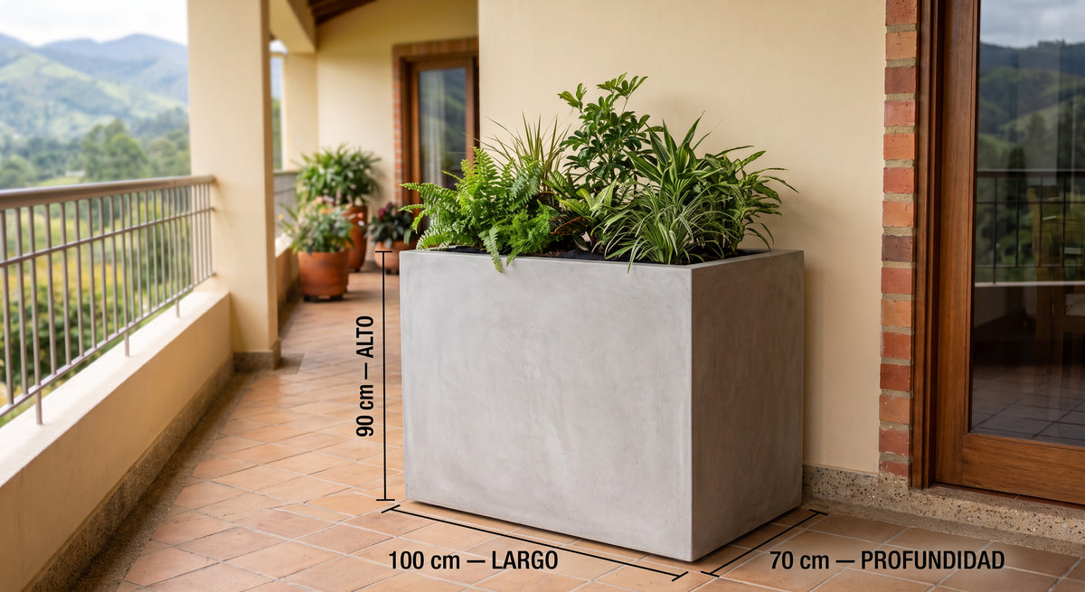 Jardinera en Concreto 100x70x90 cm — foto 5 de 5