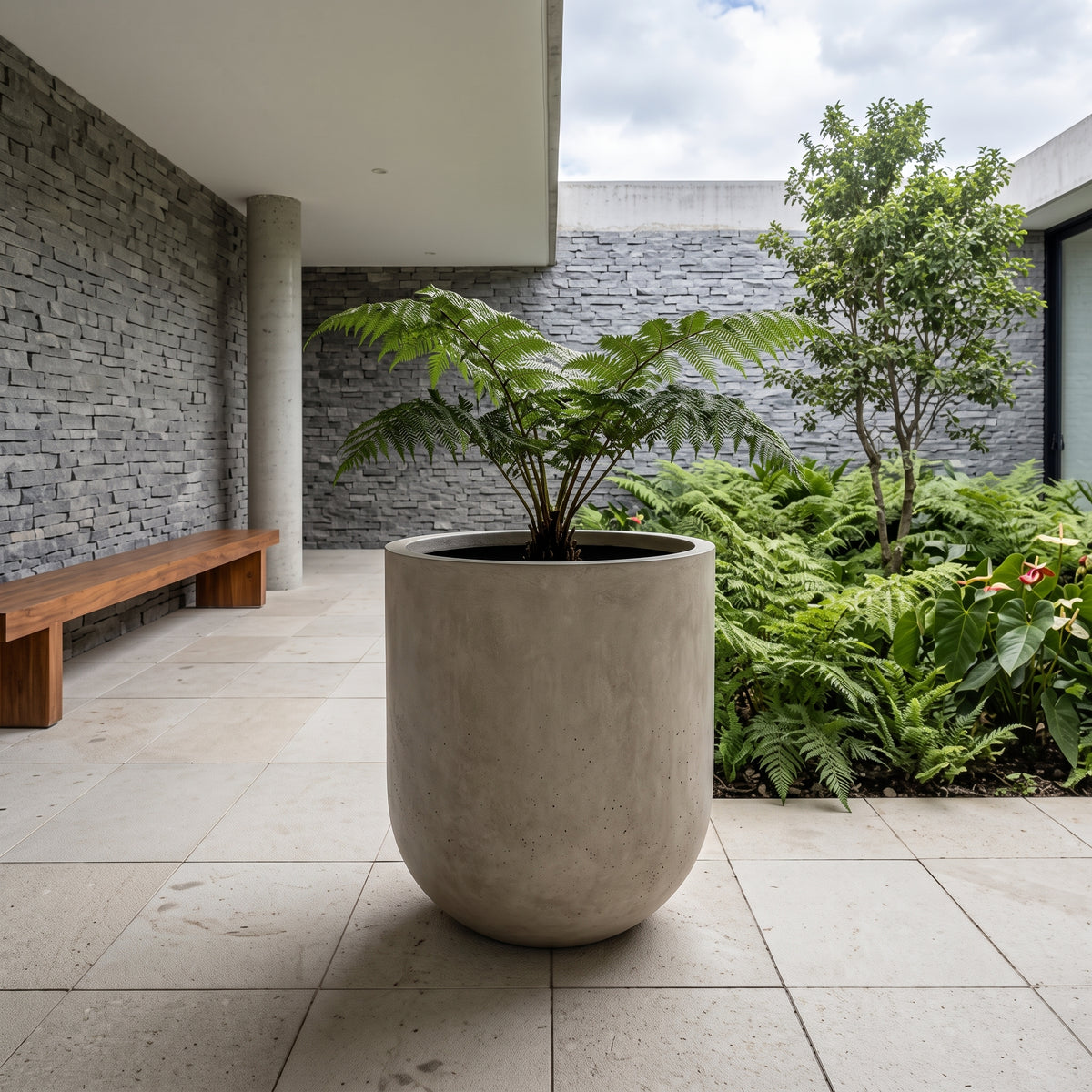 Curva en Concreto 70x80 cm